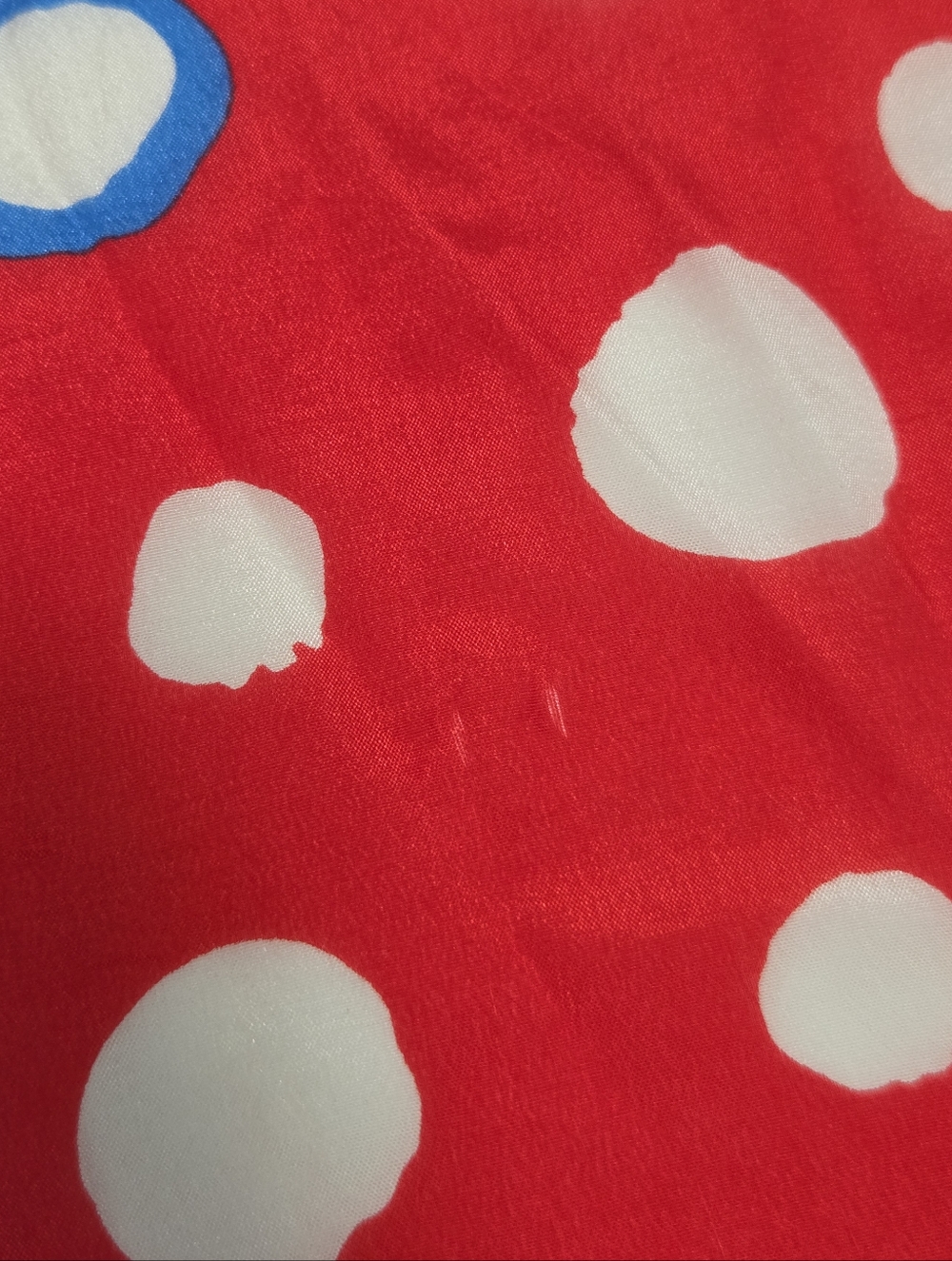 Echo Abstract Circle Print Silk Scarf - Picture 8 of 8